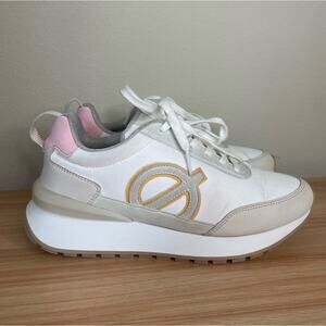 LOCI Women's Fusion Sneaker Trainer Shoes EU 38 / US 7 Natural Pink Ivory